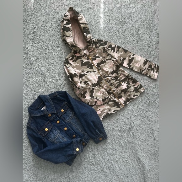 Max Studio Other - Max Studio Girls Camo & Denim Jacket Bundle